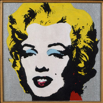 '"Andy Warhol, 'Marilyn Monroe,' 1964," (5 1/4 x 5 1/4 x 1/2") ' Richard Pettibone