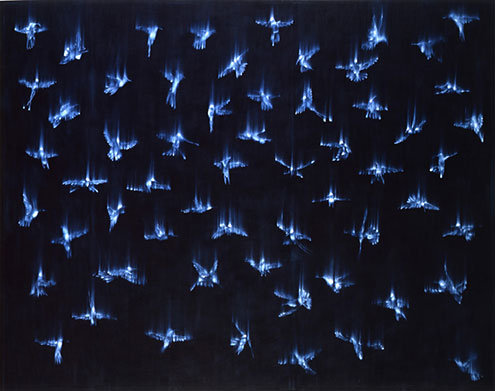 'Falling Birds' Ross Bleckner