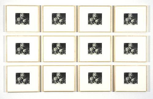 'Pyramid of Skulls: 1-12' Sherrie Levine