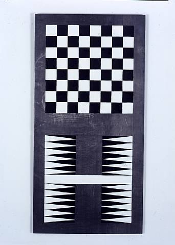 'Untitled (Lead checks/Lead Chevron: 4)' Sherrie Levine