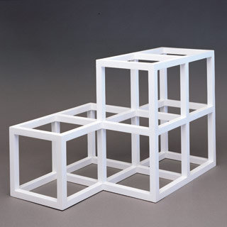 'Open Geometric Structure 2-2,1-1' Sol LeWitt