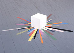 'There (paper cube splat)' Tom Friedman