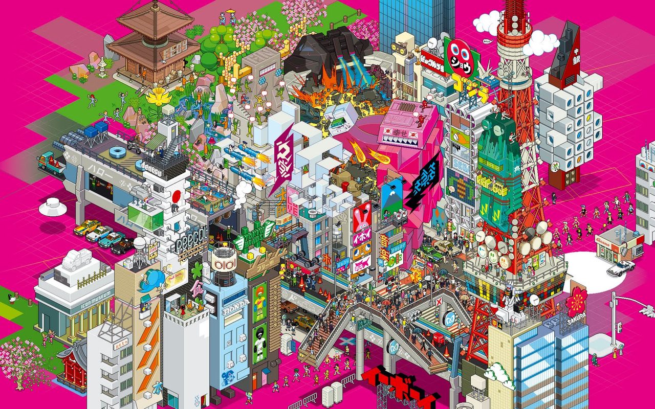 Eboy-tokyo-wallpaper-xl-deeppink