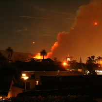 Santa Barbara Tea Fire: Picture from earlier in the night