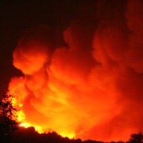 Fire Moving into Santa Barbara