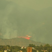 Picture: Plane Dumping Flame Retardant