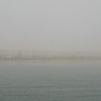 Mobile Post: Foggy Cabrillo and East Beach from the Wharf