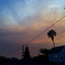 Smoke in the sky