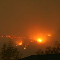Jesusita Fire Night Photos