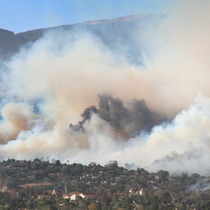 Jesusita Fire Update: Fire Roars Back to Life with the Wind (photos) 