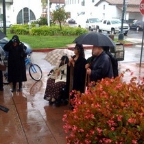 MLK Day in SB - Marching in the Rain