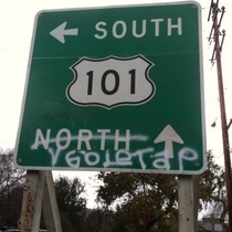 Mobile Post: At the Northbound Arrellaga Onramp