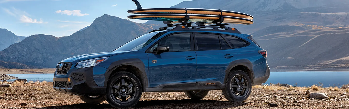 2025 Subaru Outback Wilderness blue side view