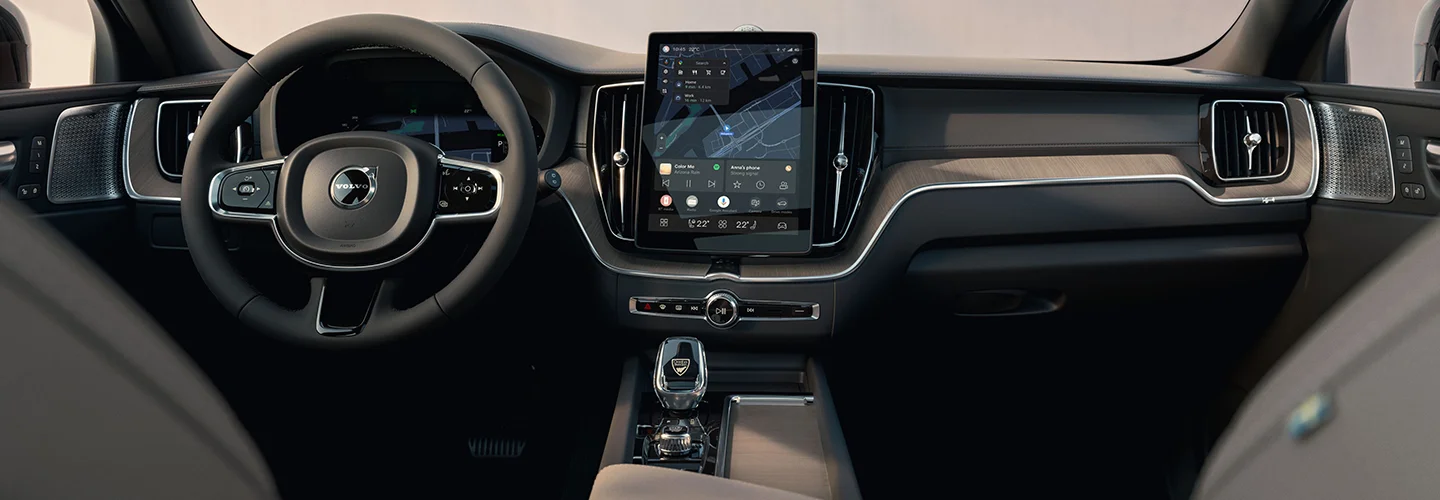 inside dash of 2026 Volvo XC60 Plug-in Hybrid