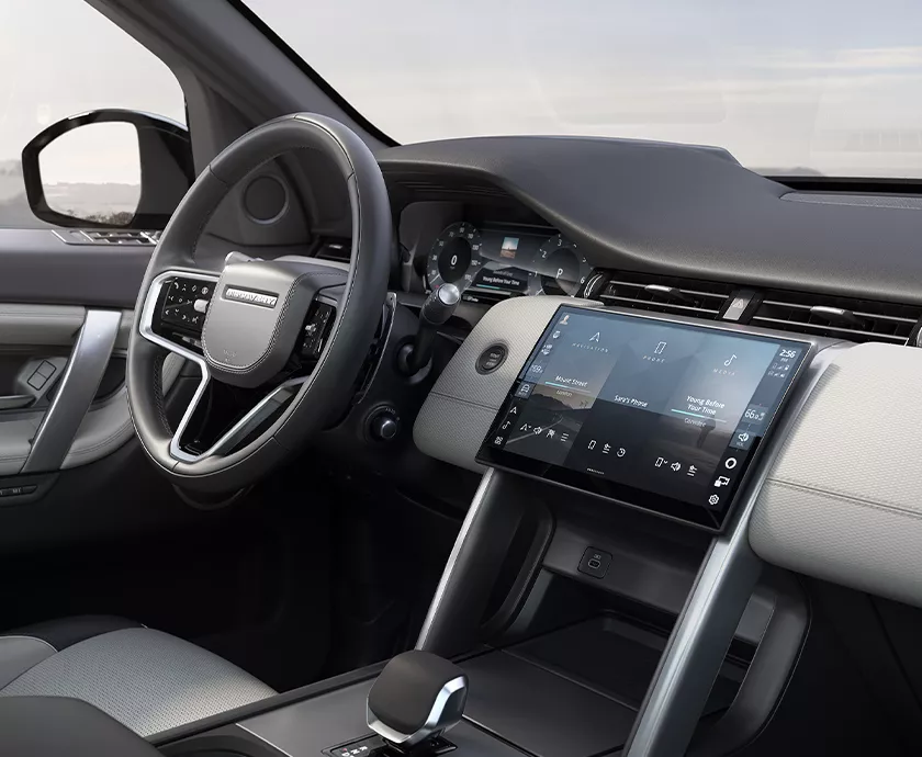 Interior view for The 2026 Discovery Sport in St. Petersburg, FL