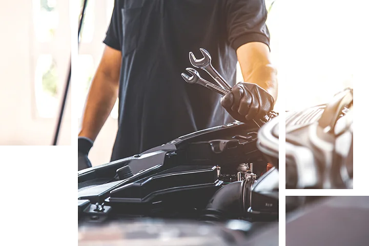 A subaru service tech getting ready to work on a car in Nederland, TX
