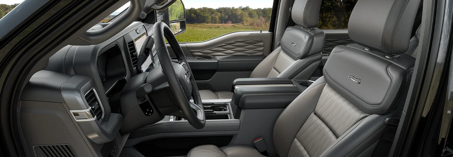 dash of 2025 Ford F250 Super Duty