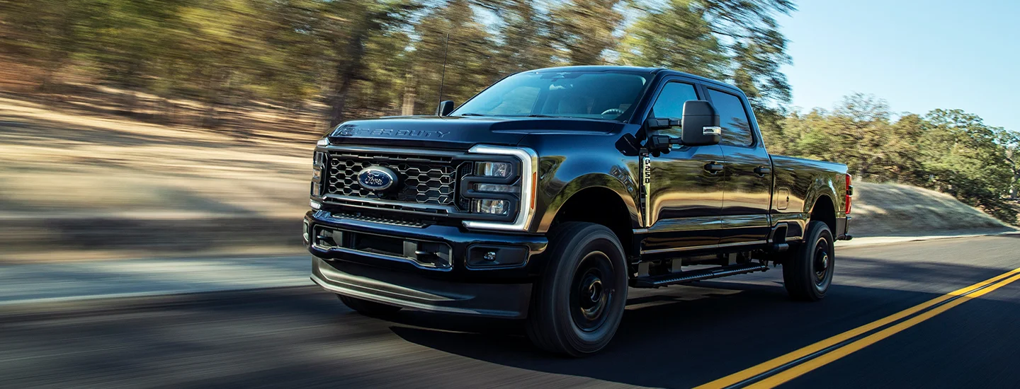 2025 Ford F250 Super Duty on road