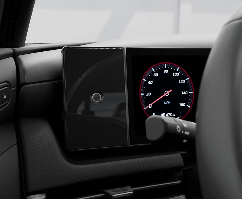 view of the Inside the Tech-Forward, Five-Passenger Cabin in the 2026 Hyundai Santa Cruz