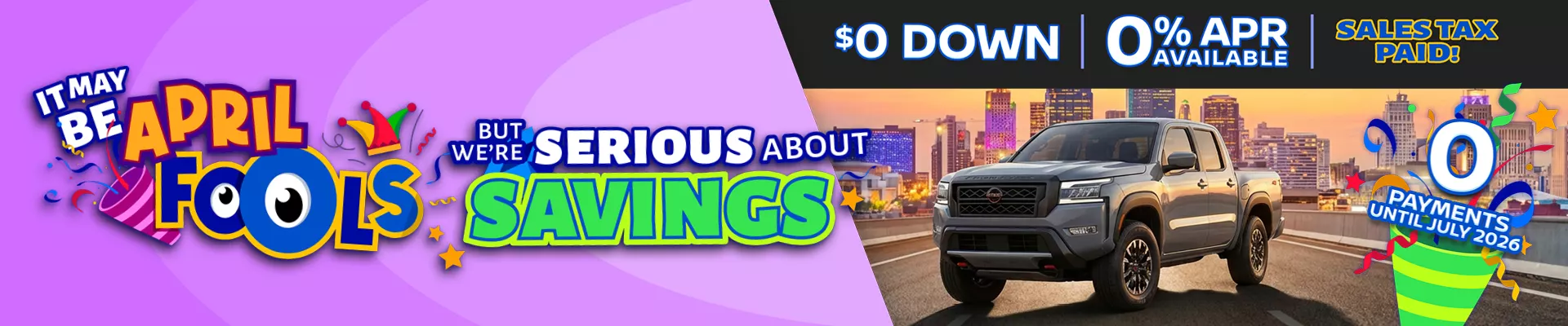 it may be april fools but were serious about savings