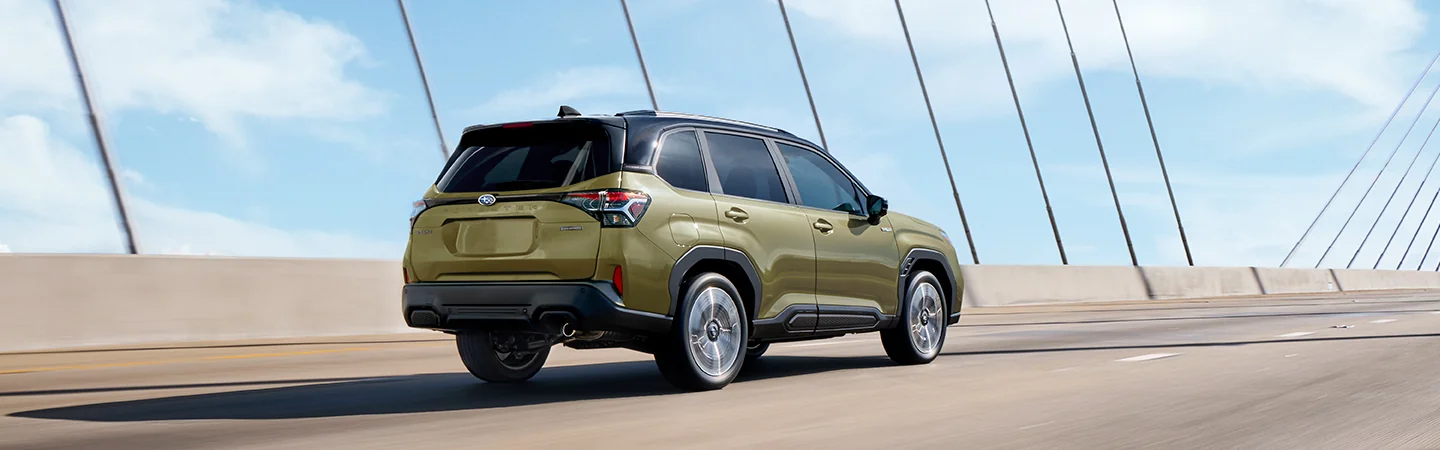 rear view of a 2025 Subaru Forester Hybrid