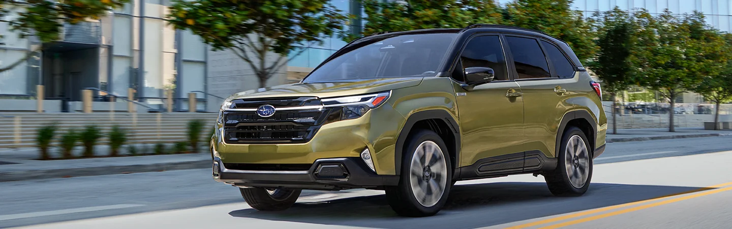 front view of 2025 Subaru Forester Hybrid