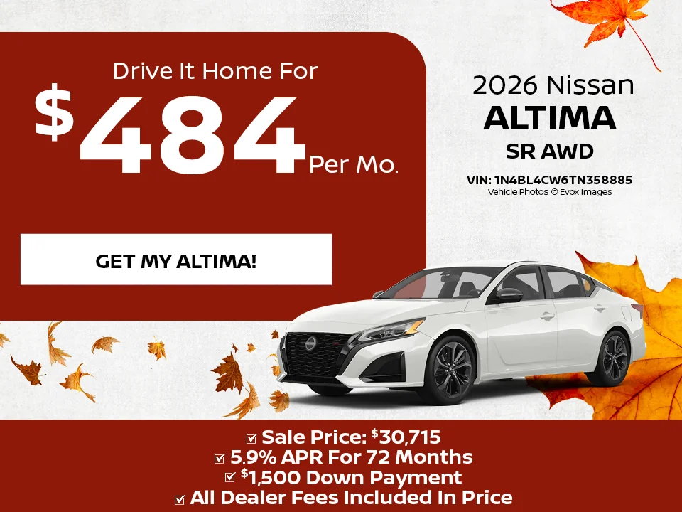 2026 Nissan Altima SR AWD offer