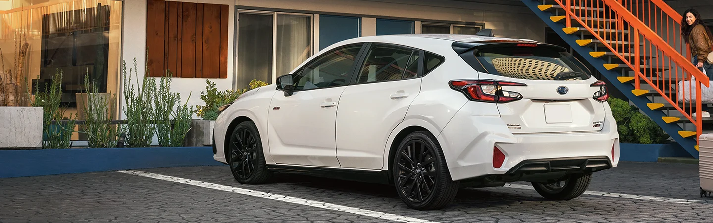 light Impreza parked