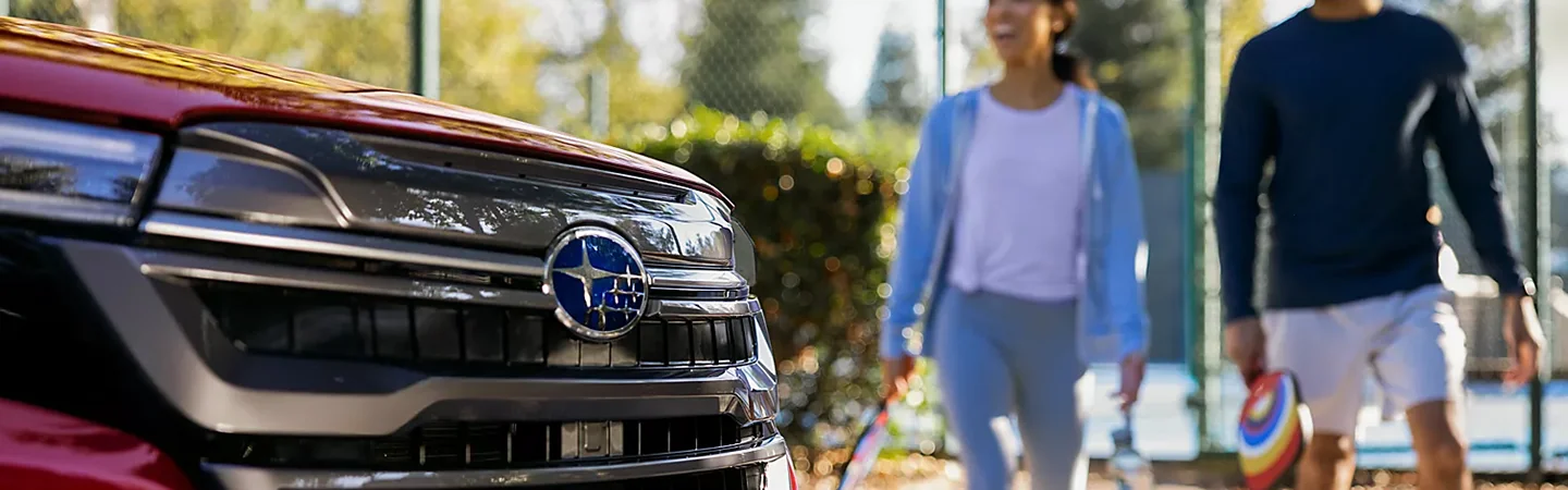 2025 Subaru Forester Configurations front side in red in Chattanooga, TN