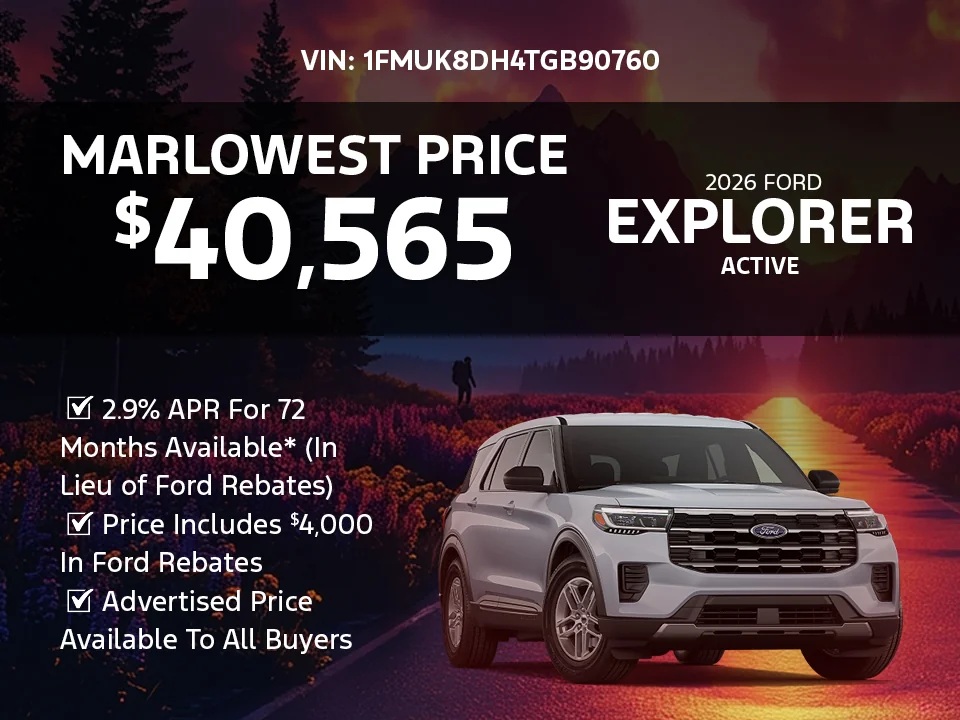 2025 Ford Explorer offer