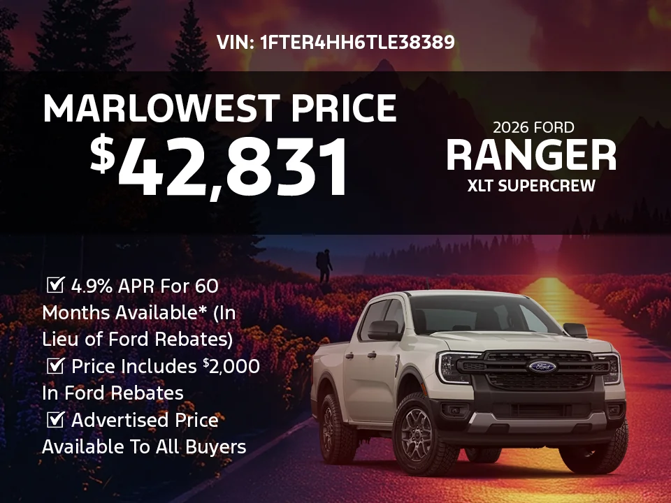 2026 Ford Ranger offer