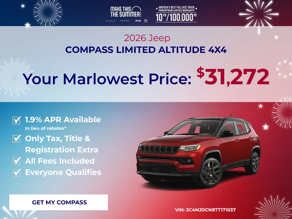 2026 Jeep Compass LIMITED ALTITUDE 4X4 offer