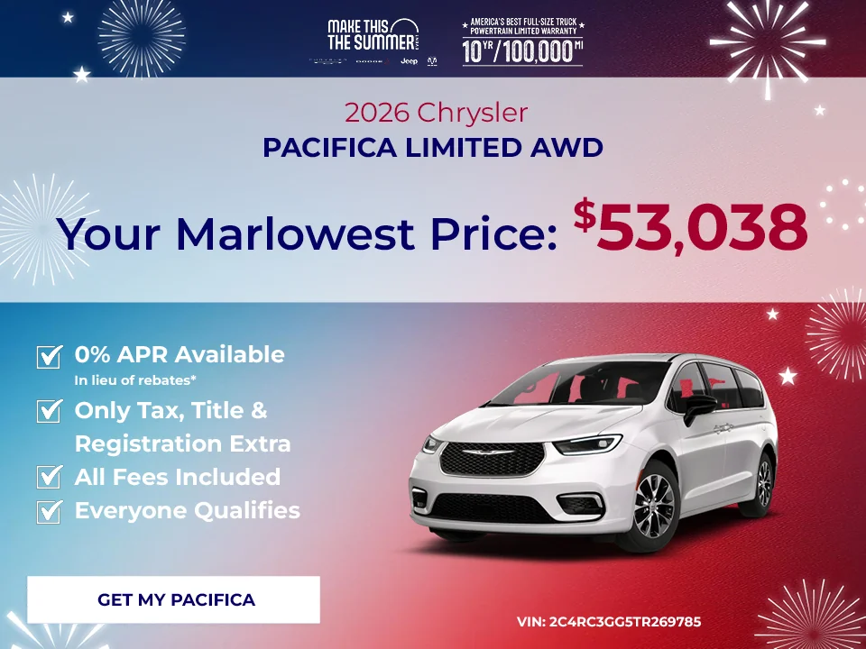 2026 Chrysler Pacifica LIMITED AWD offer