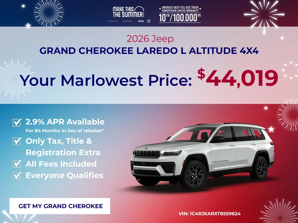 2026 Jeep Grand Cherokee LAREDO L ALTITUDE 4X4 offer