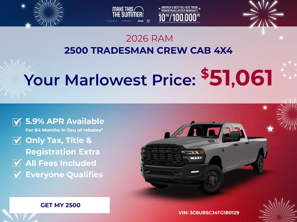 2026 RAM 2500 TRADESMAN CREW CAB 4X4 offer