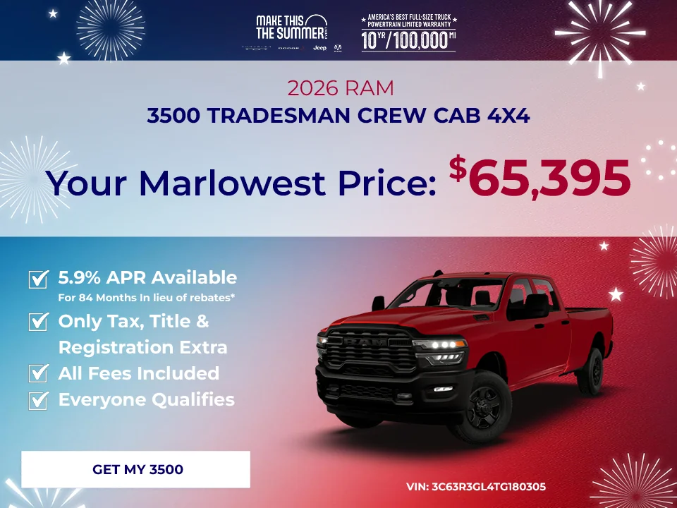 2026 RAM 3500 TRADESMAN CREW CAB 4X4 offer