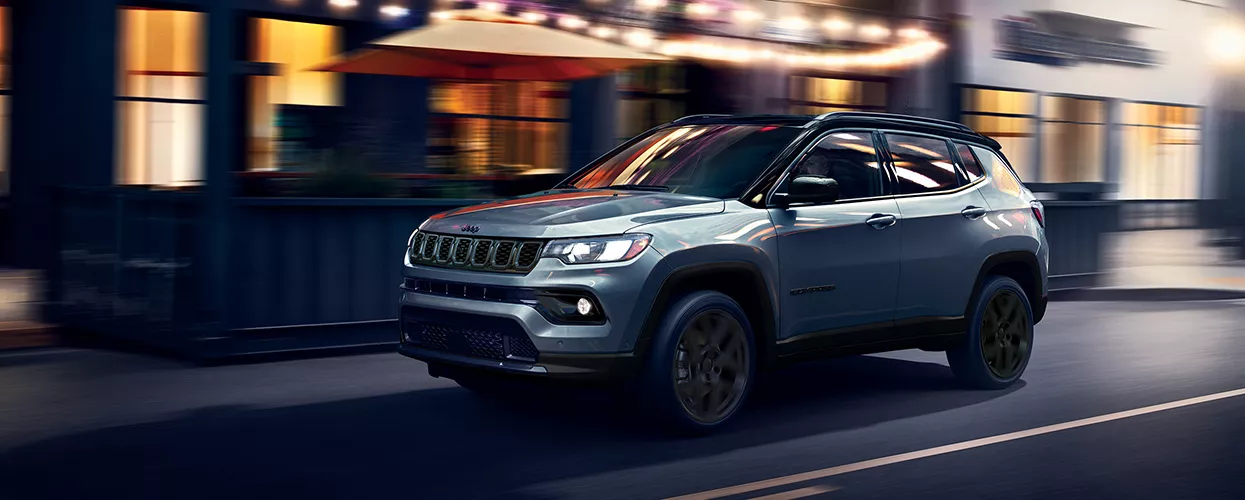 2026 Jeep Compass driving in a city