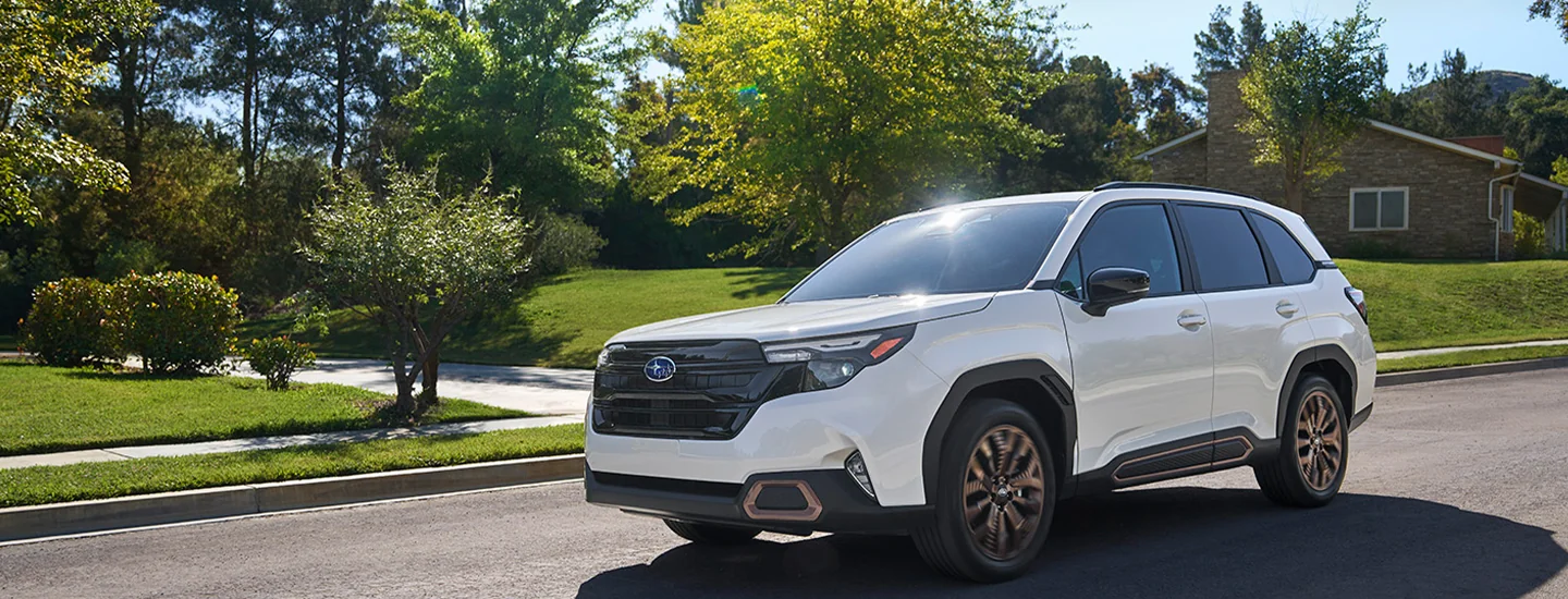 a white 2025 Subaru Forester Sport in Chattanooga TN