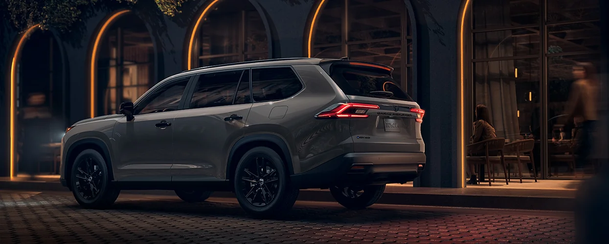 a silver Toyota Mysterious New SUV