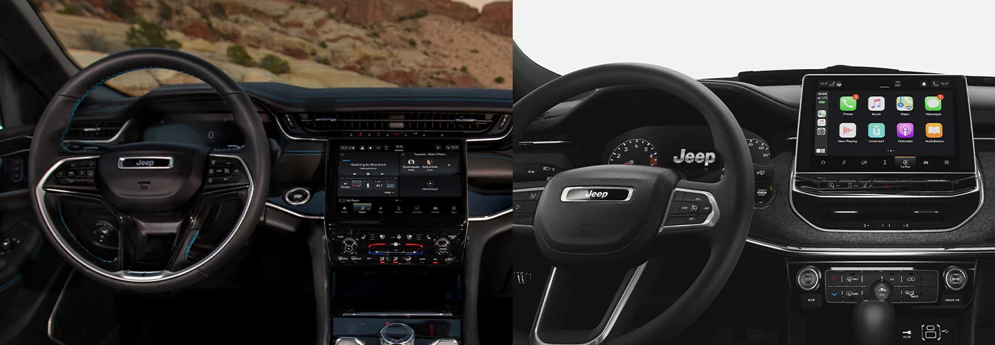 2025 Jeep Grand Cherokee vs 2025 Jeep Compass Interior view