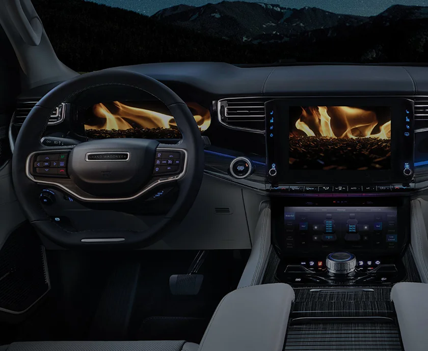 2026 Grand Wagoneer interior view of the modern dashboard