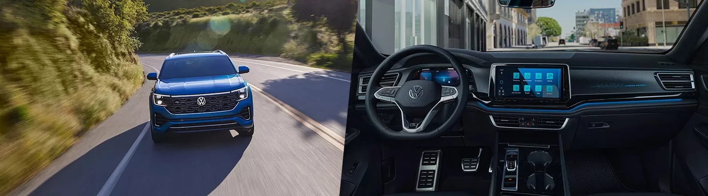 Atlas Cross Sport split screen interior