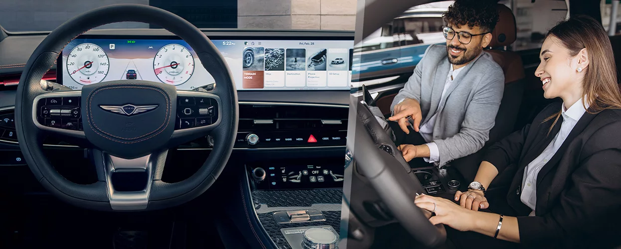 Interior view of Genesis GV-70