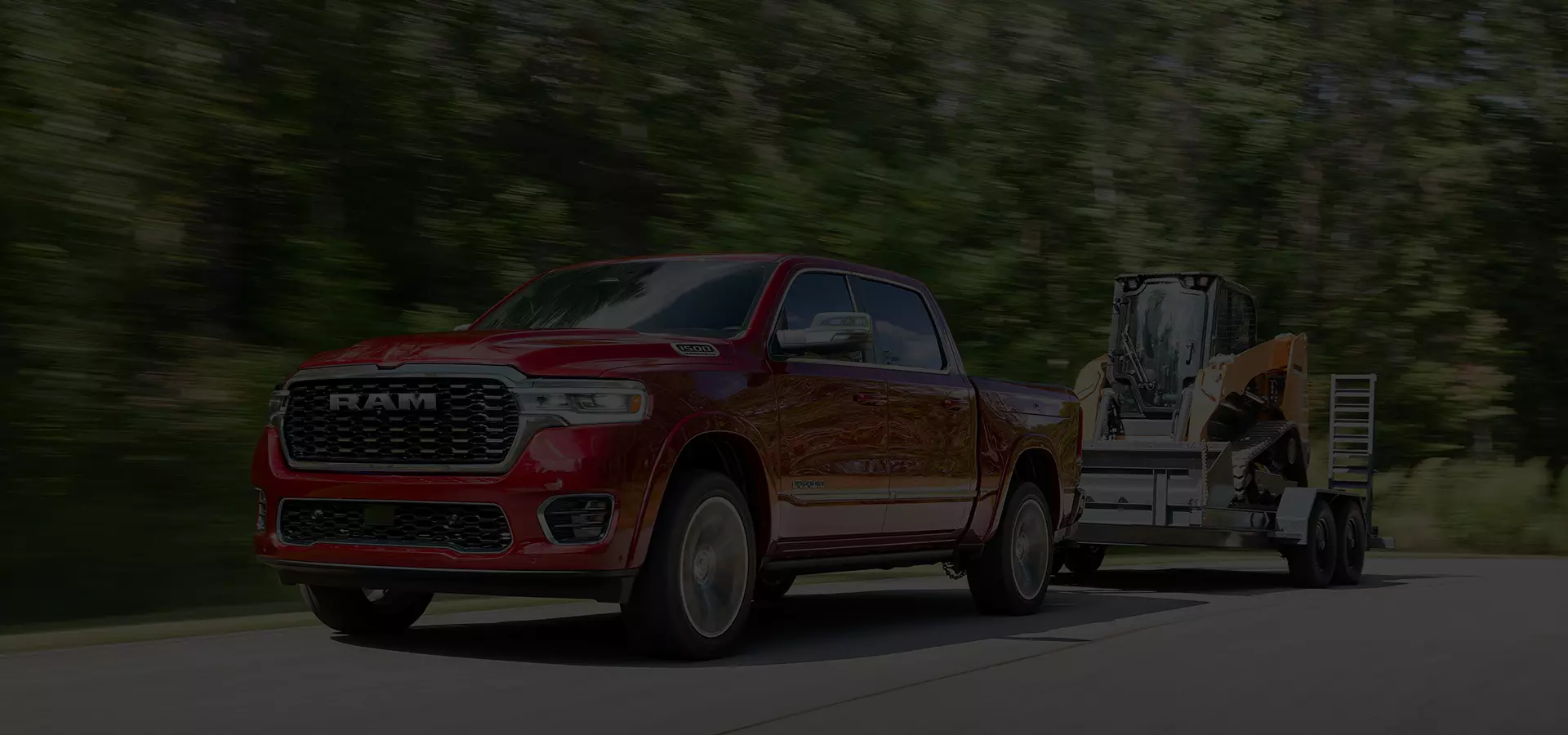 RAM truck pulling a tow
