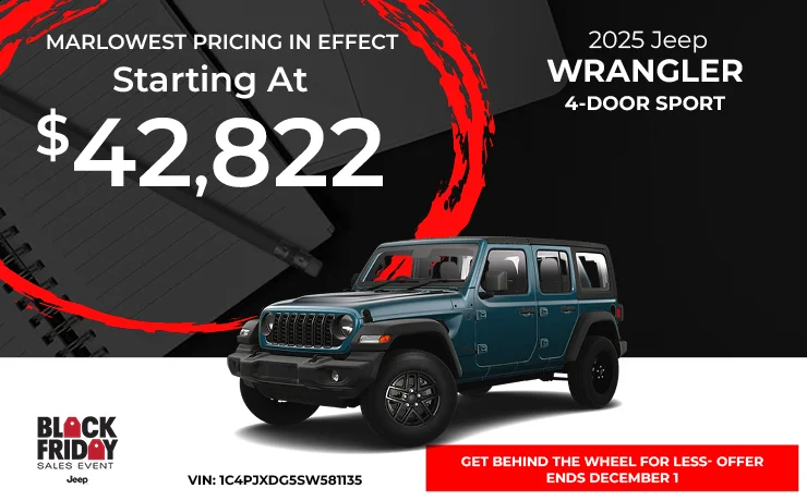 special 2025 Jeep Wrangler offer