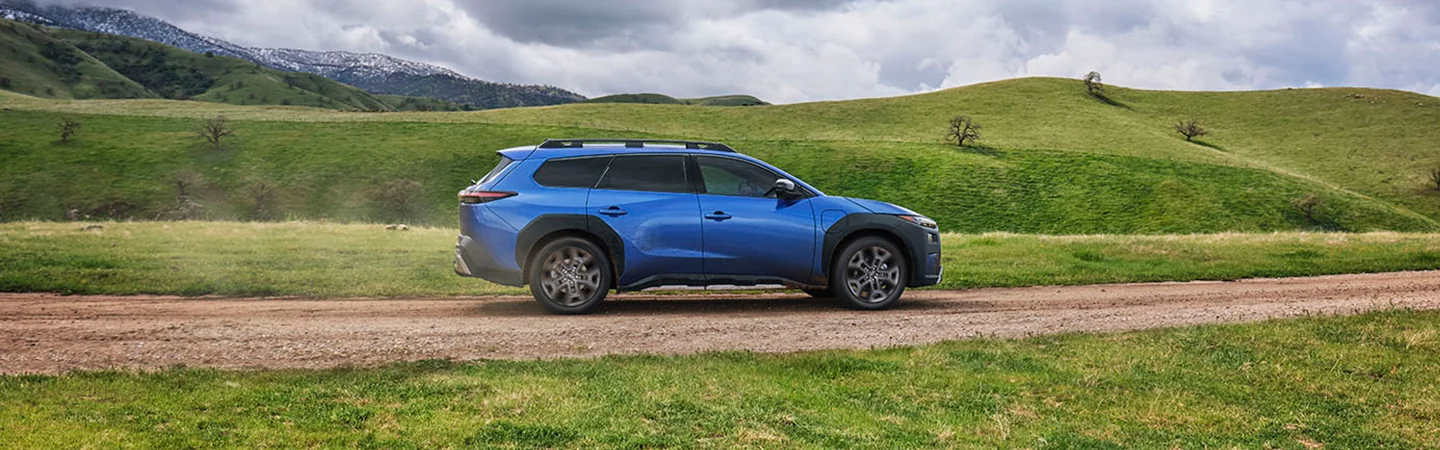 passenger side view of a blue 2026 Subaru Trailseeker Premium