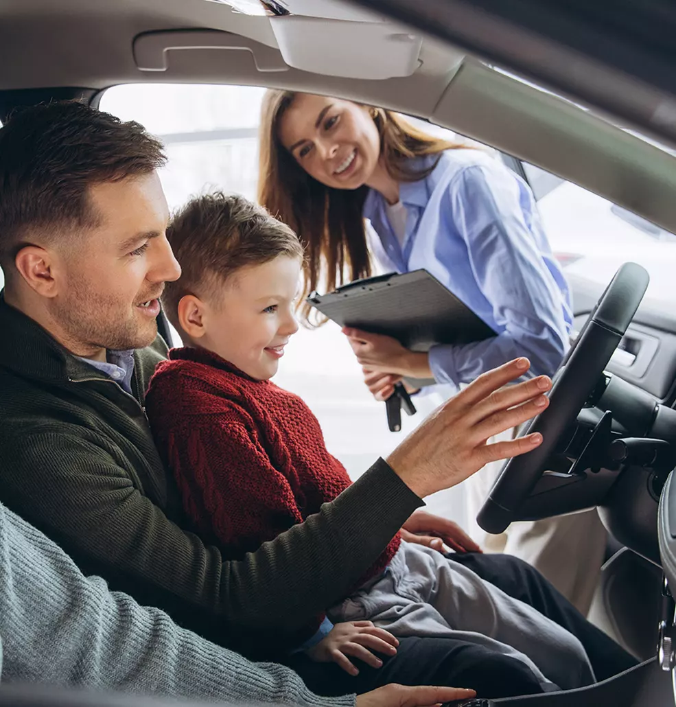 Vehicle interior technology display