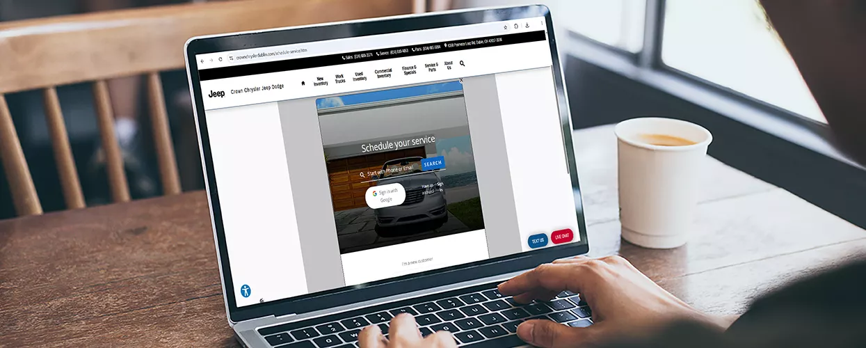 Customer Scheduling there next service appointment online