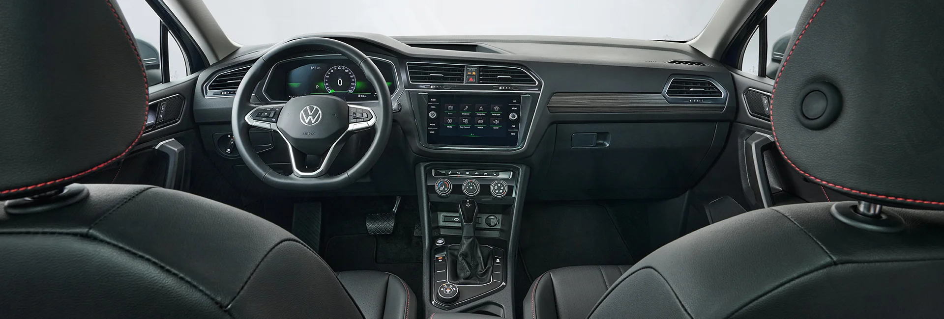 interior dash cockpit of new Tiguan