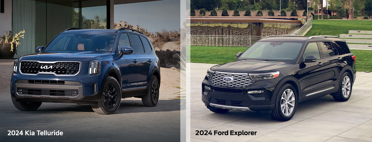 Comparison: 2024 Kia Telluride vs. Ford Explorer